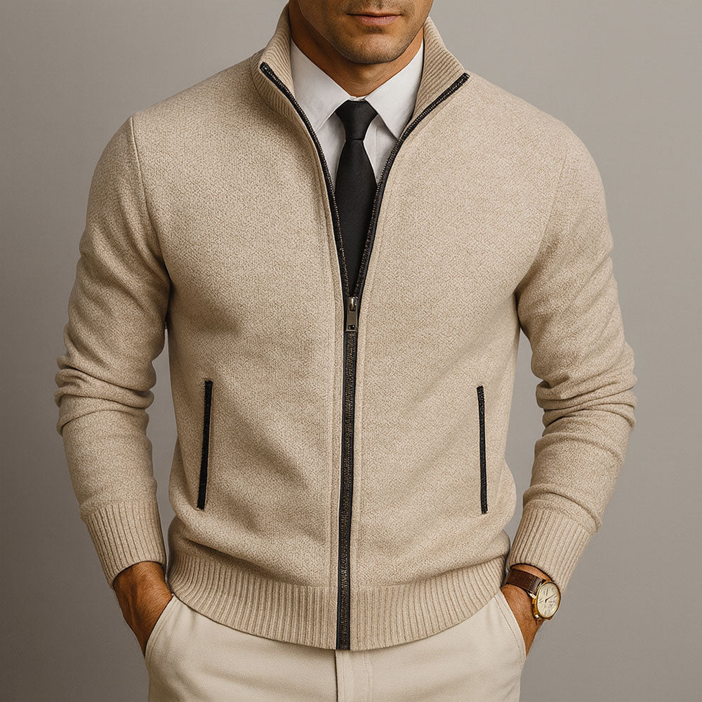 MANSSINO™ | Tailored Merino Blend Cardigan