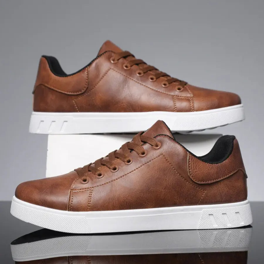 MANSSINO™ | Leather Trainers