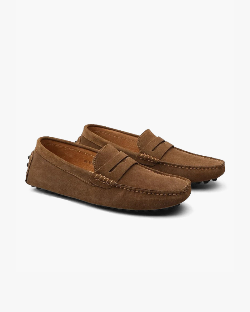 MANSSINO™ | Suede driver loafers