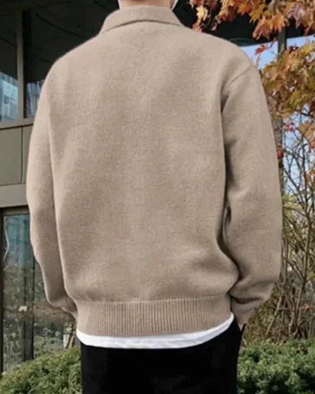 MANSSINO™ | WOOL BUTTONED HALF-ZIP