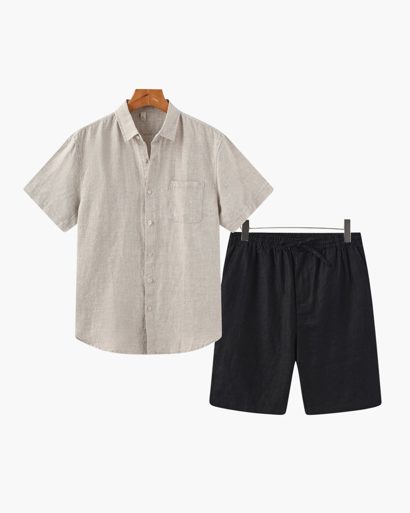 MANSSINO™ | Linen set with shorts