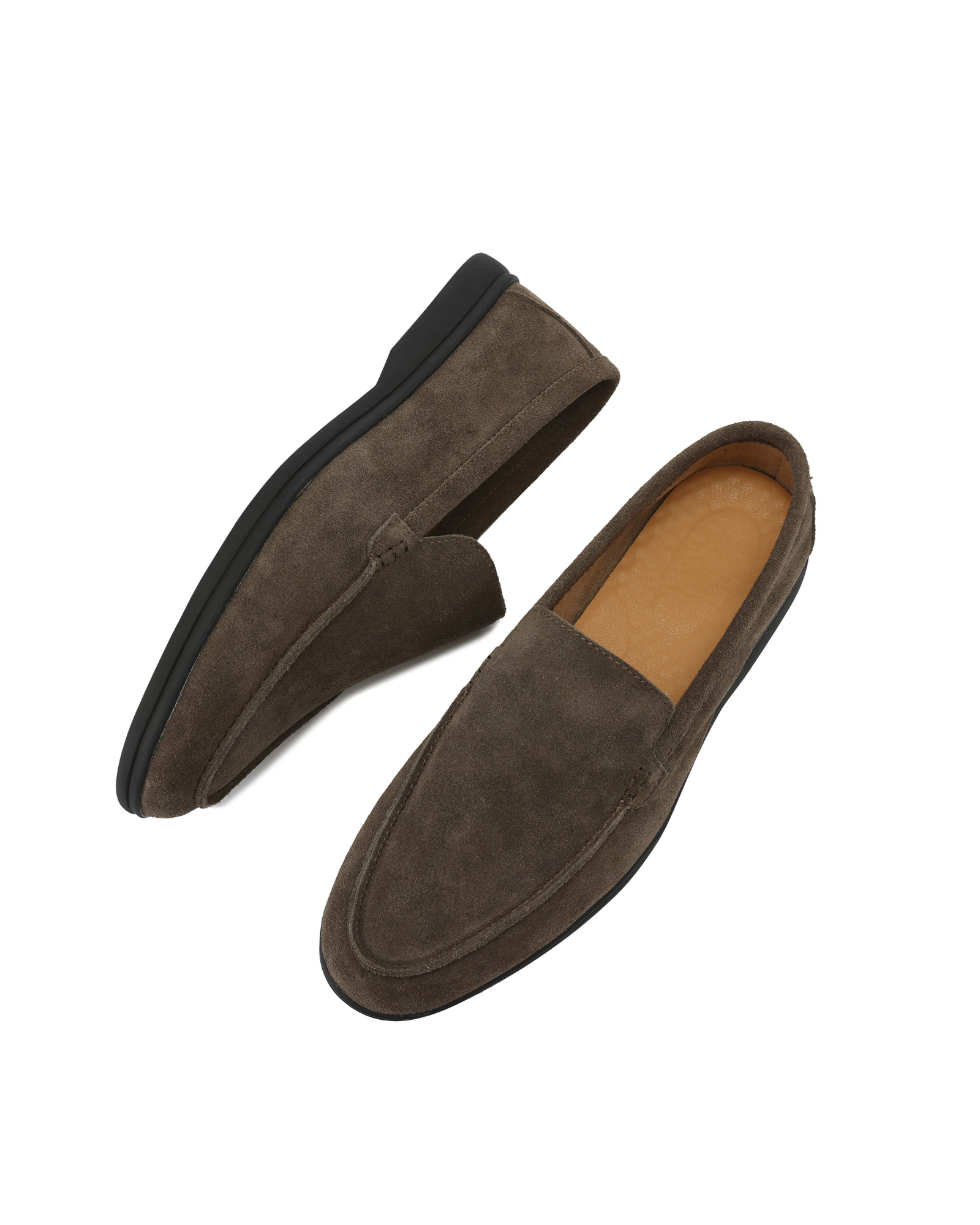 MANSSINO™ | Premium Suede Loafers with Black Sole