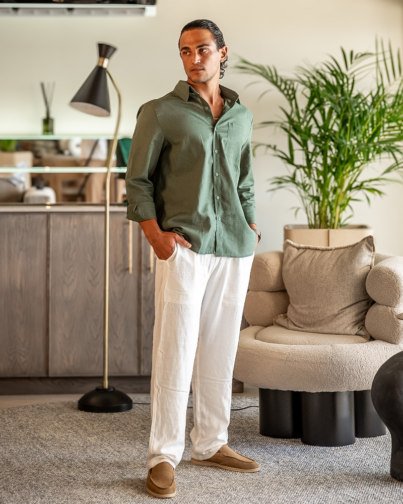 MANSSINO™ | Long-sleeve linen set