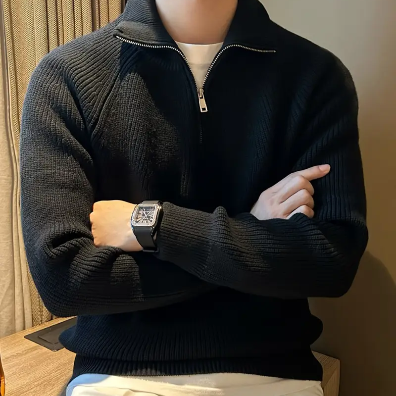 MANSSINO™ | Men's Cotton Quarter-Zip