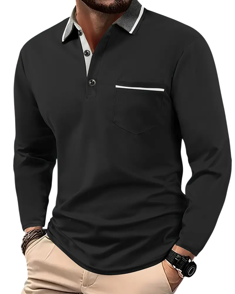 MANSSINO™ | Classic Long-Sleeve Polo