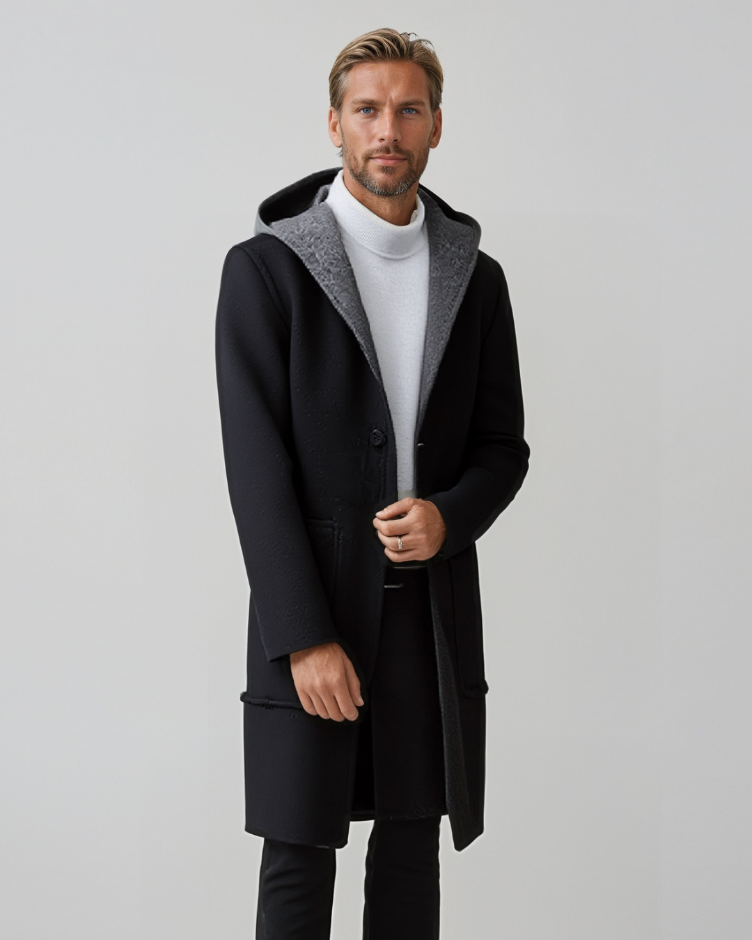 MANSSINO™ | Men's Hooded Wool Coat