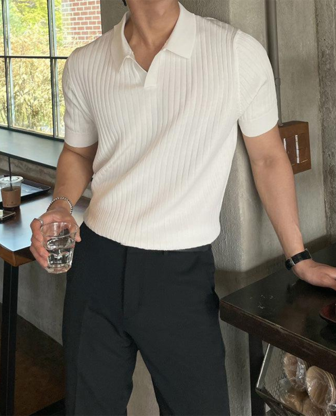 MANSSINO™ | Men's Ribbed Slim-Fit Polo