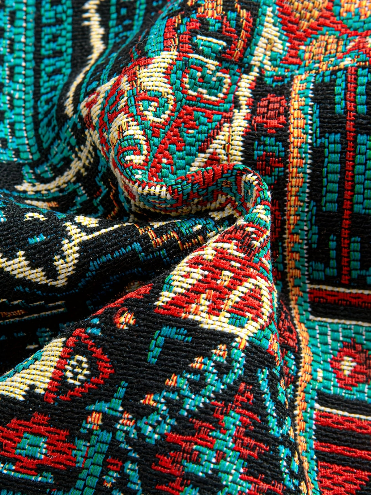 MANSSINO™ | Patterned Lapel Zip Jacket