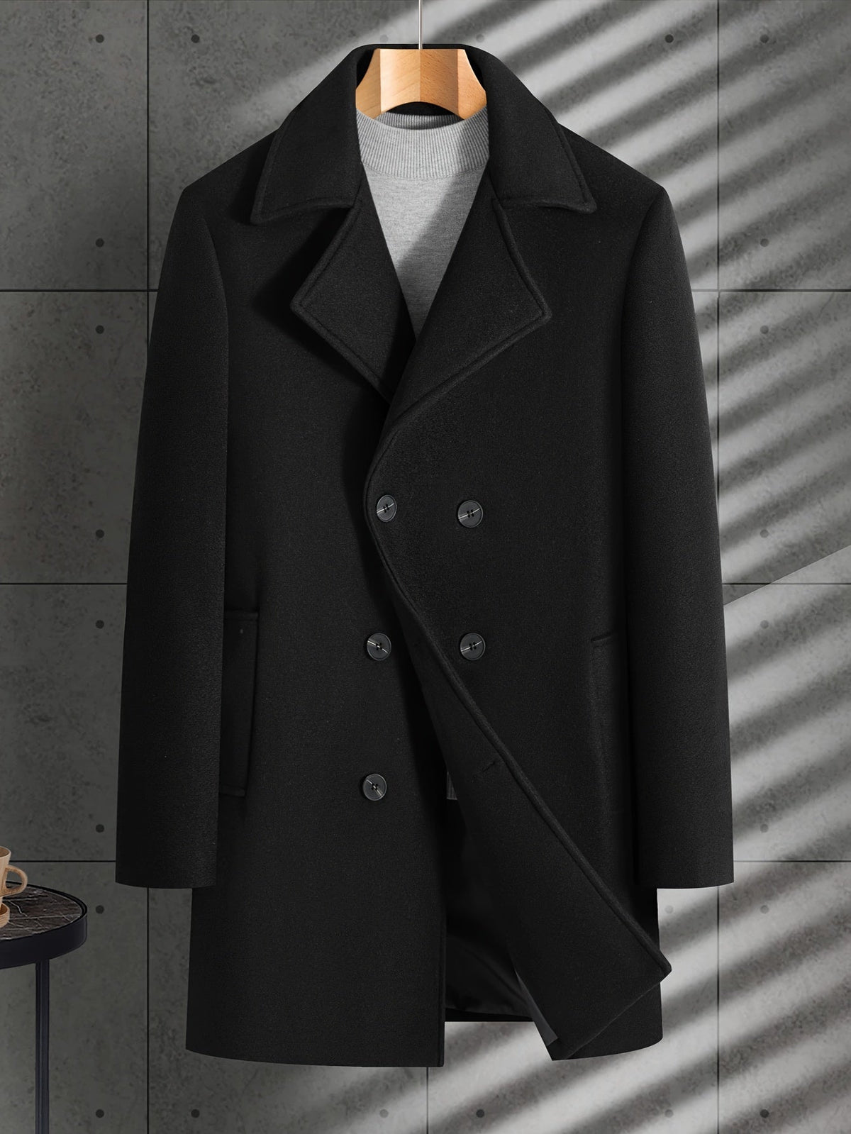 MANSSINO™ | MEN'S MID-LENGTH LAPEL COAT