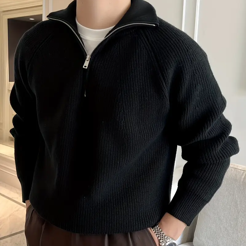 MANSSINO™ | Men's Cotton Quarter-Zip