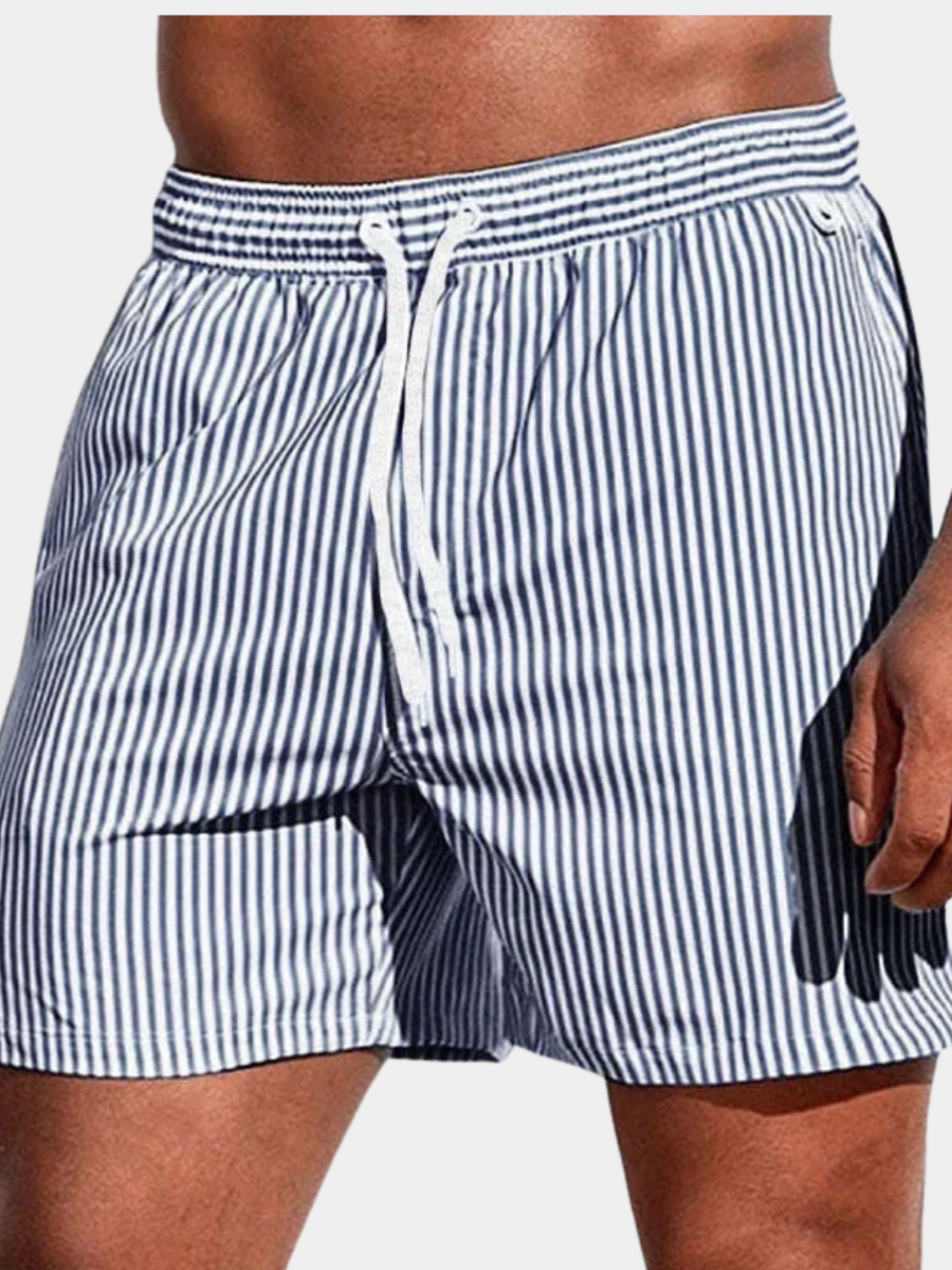 MANSSINO™ | Men's Quick-Dry Striped Swim Shorts