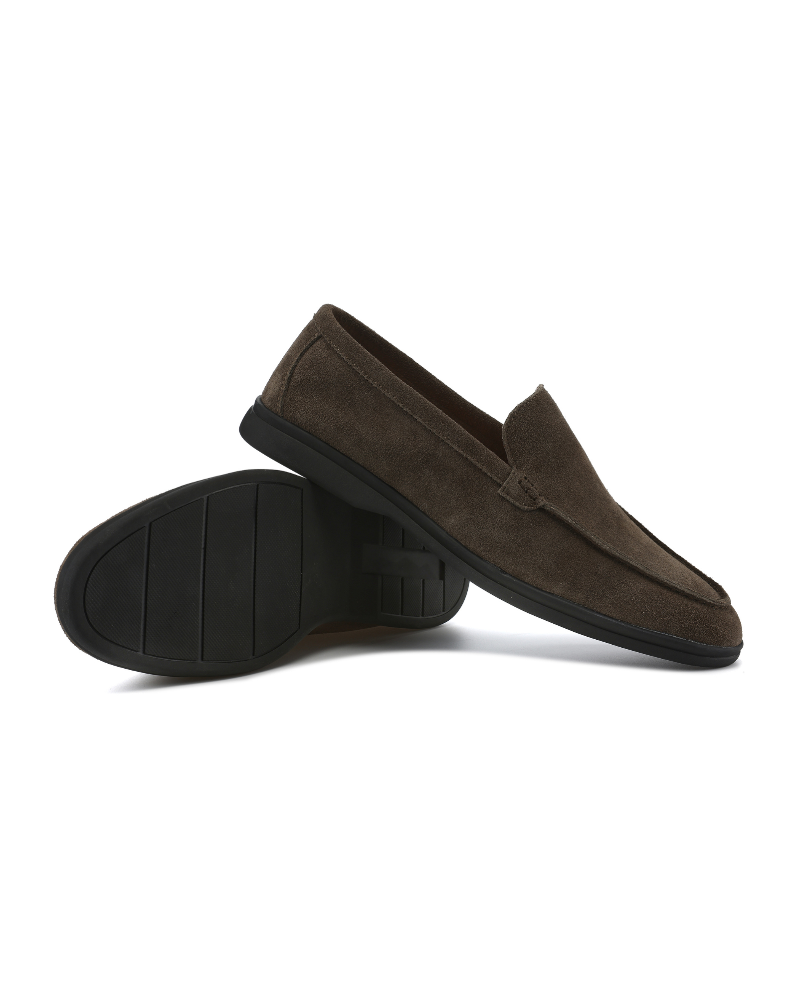 MANSSINO™ | Premium Suede Loafers with Black Sole