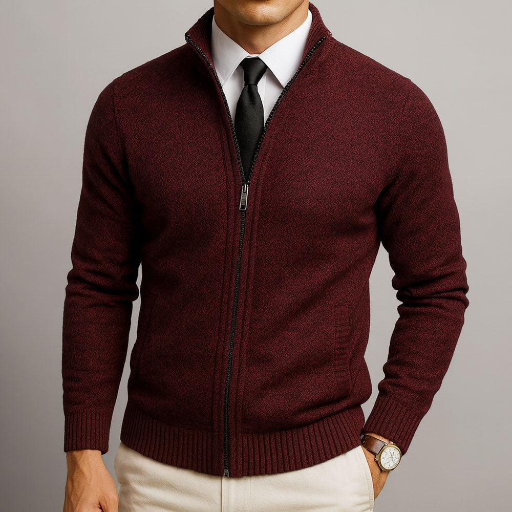 MANSSINO™ | Tailored Merino Blend Cardigan