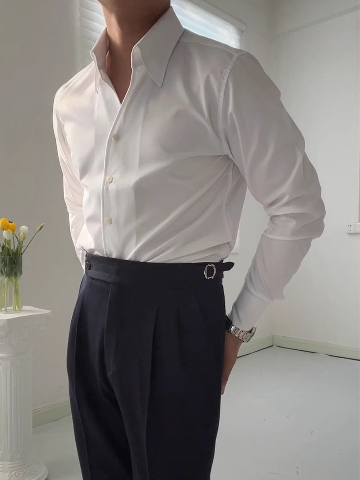 MANSSINO™ | MEN'S BAMBOO V-NECK SHIRT