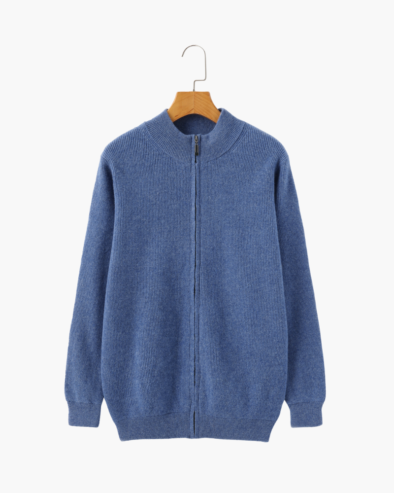 MANSSINO™ | CASHMERE ZIP-UP