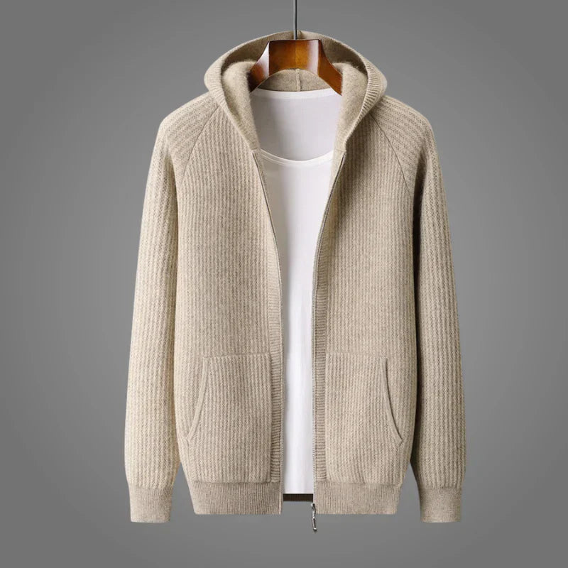 MANSSINO™ | Merino Honeycomb Knit Hoodie