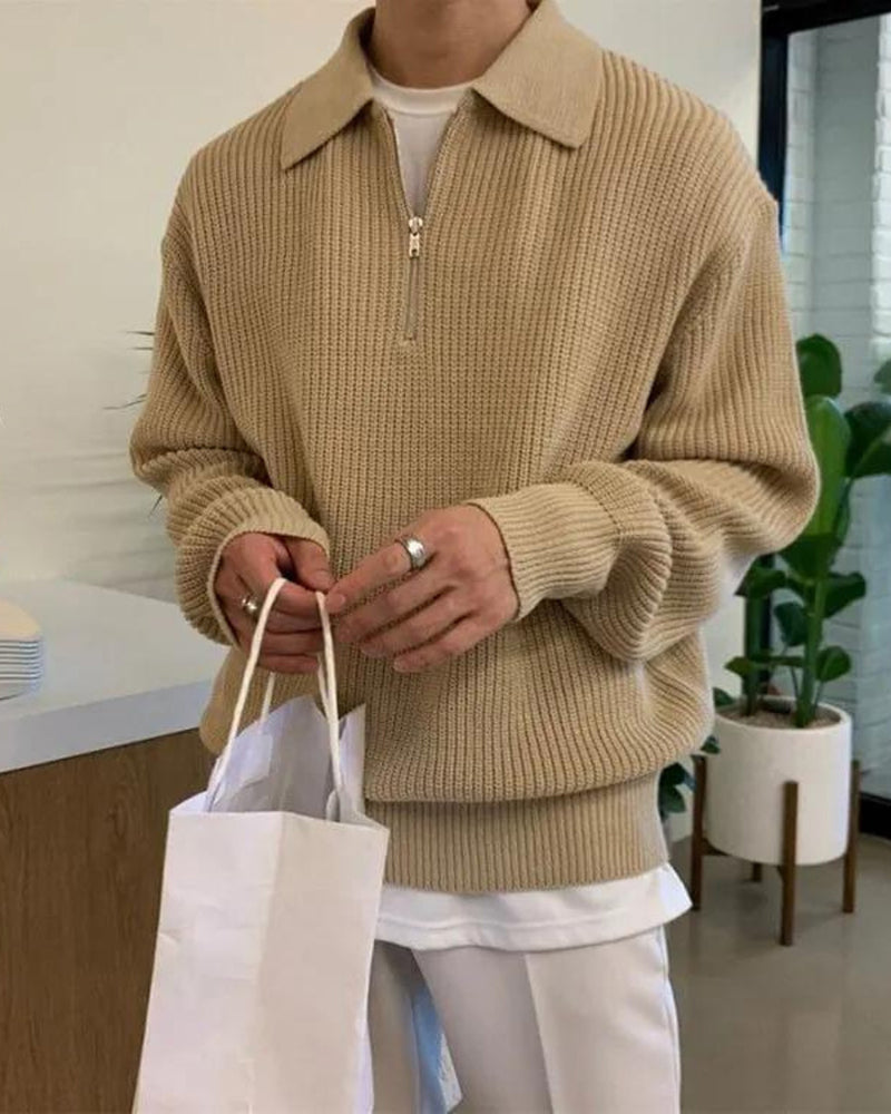 MANSSINO™| COTTON HALF ZIP