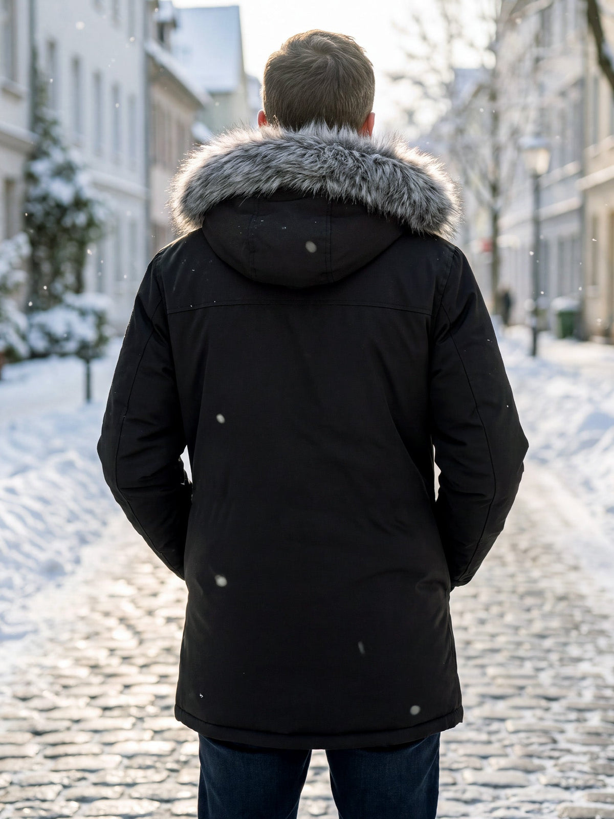 MANSSINO™ | Men's Windproof Hooded Thermal Mid-Length Parka Jacket