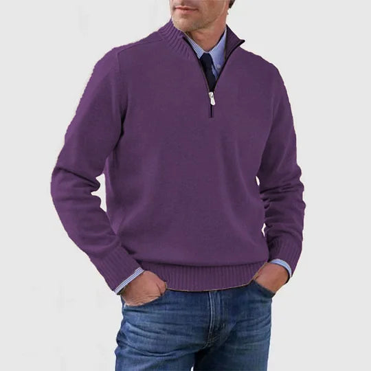 MANSSINO™ | Anti-Pill Mid-Zip Knit