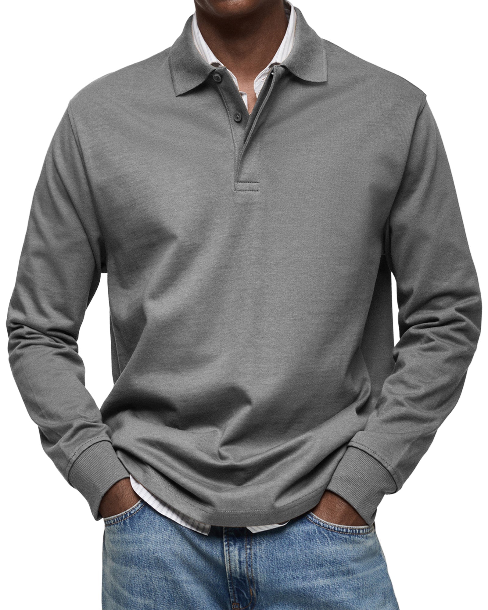 MANSSINO™ | Long Sleeve Polo Shirt