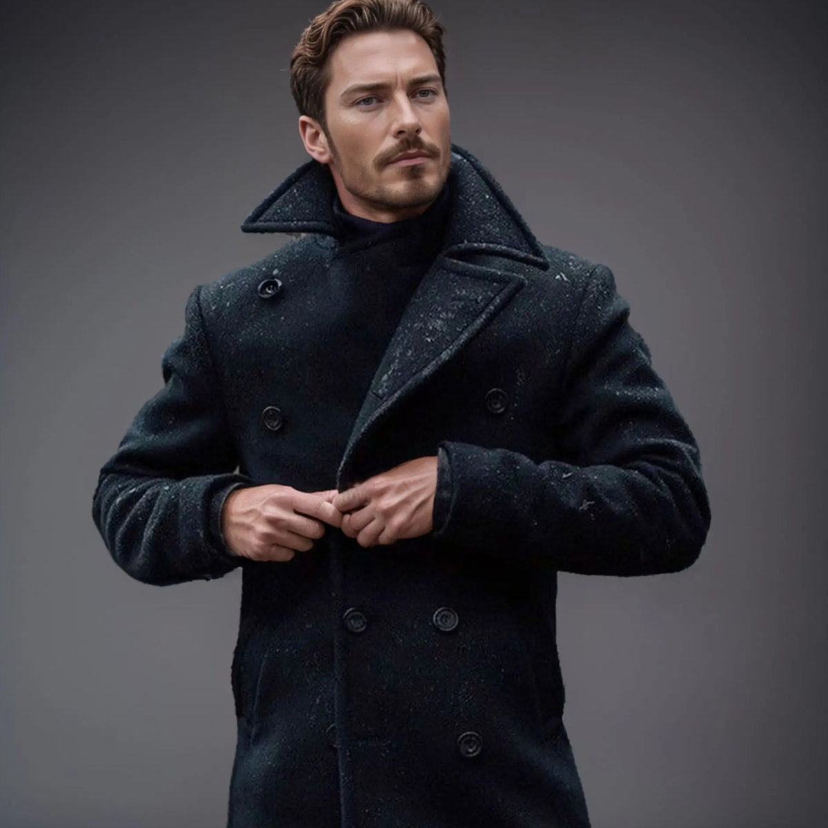 MANSSINO™ | Wool Peacoat