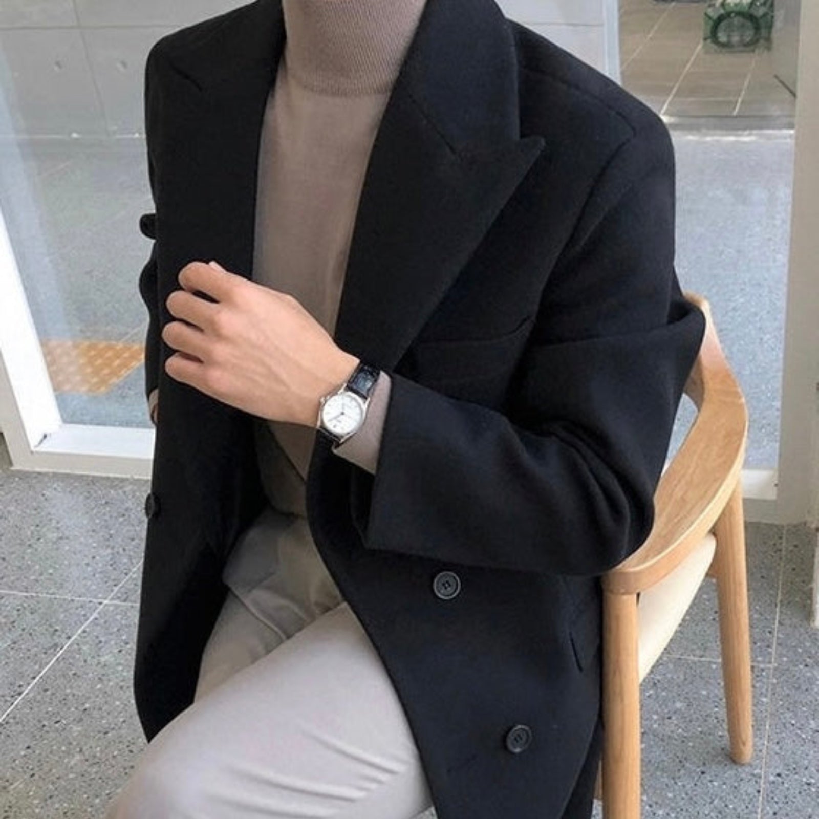 MANSSINO™ | Double-Breasted Wool Coat
