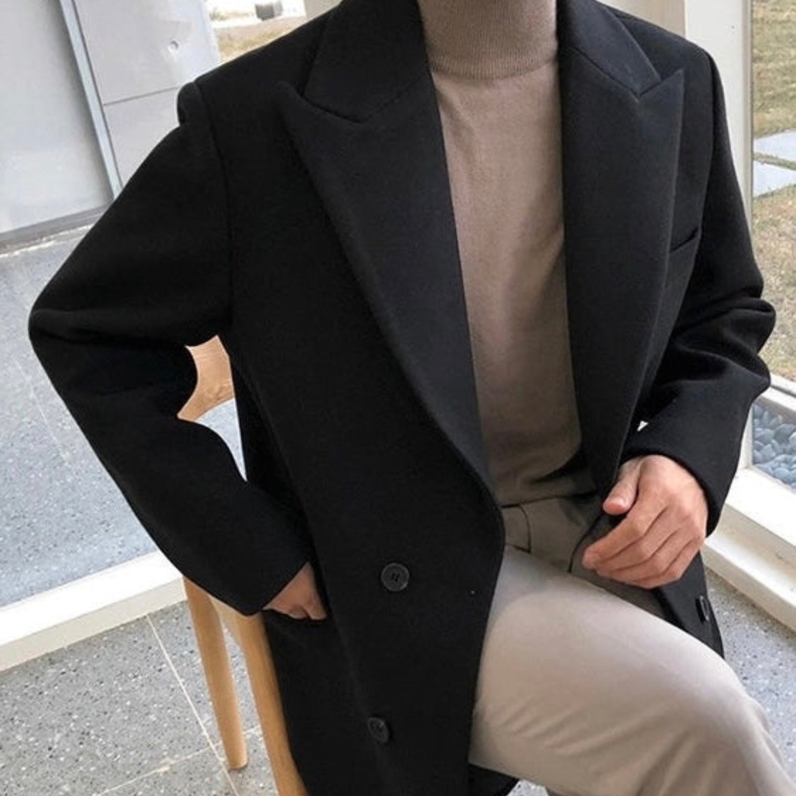 MANSSINO™ | Double-Breasted Wool Coat