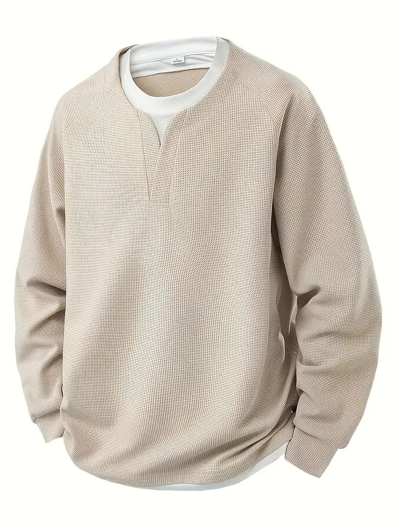 MANSSINO™ | Layered-Effect Long-Sleeve T-Shirt