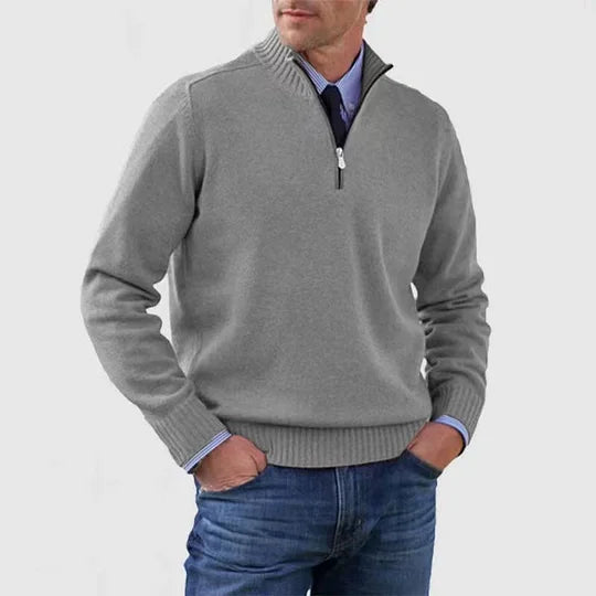 MANSSINO™ | Anti-Pill Mid-Zip Knit