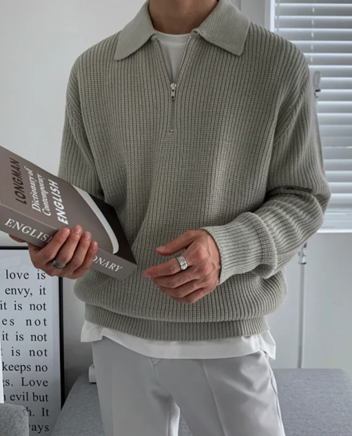 MANSSINO™ | Men's Velino Polo Quarter Zip