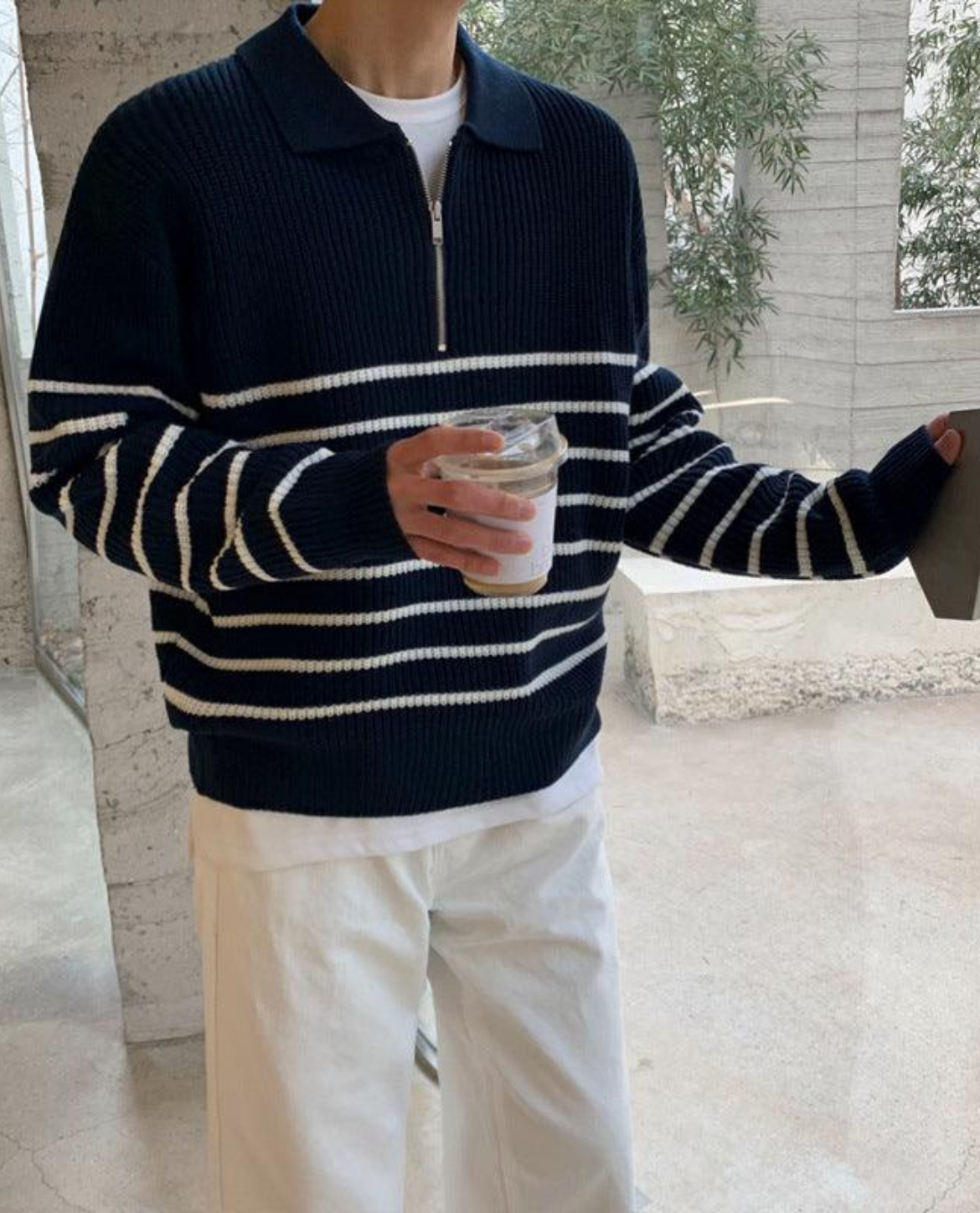 MANSSINO™ | Men's Quarter Zip Sweater