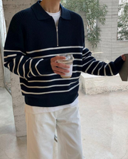 MANSSINO™ | Men's Quarter Zip Sweater