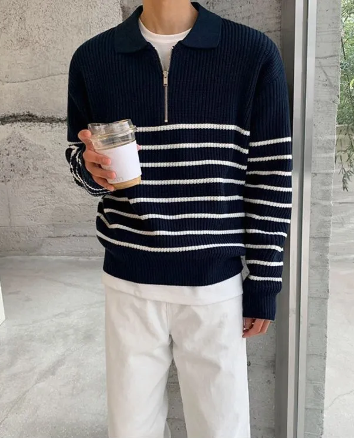 MANSSINO™ | Men's Quarter Zip Sweater