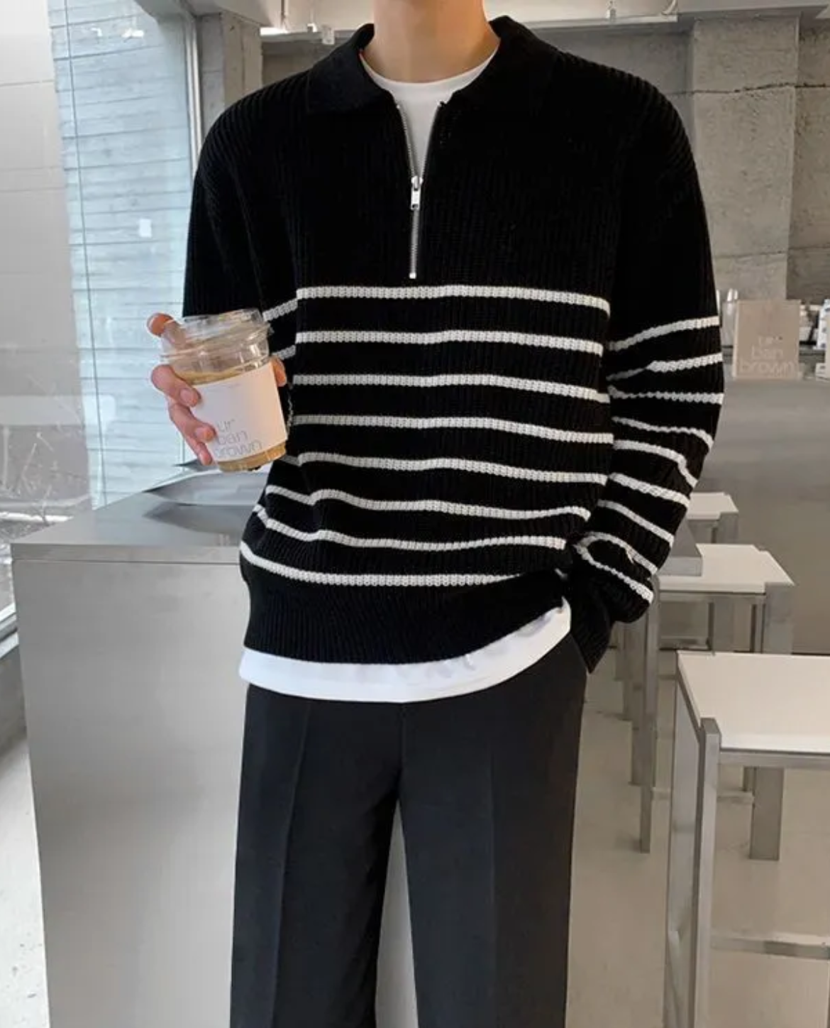MANSSINO™ | Men's Quarter Zip Sweater