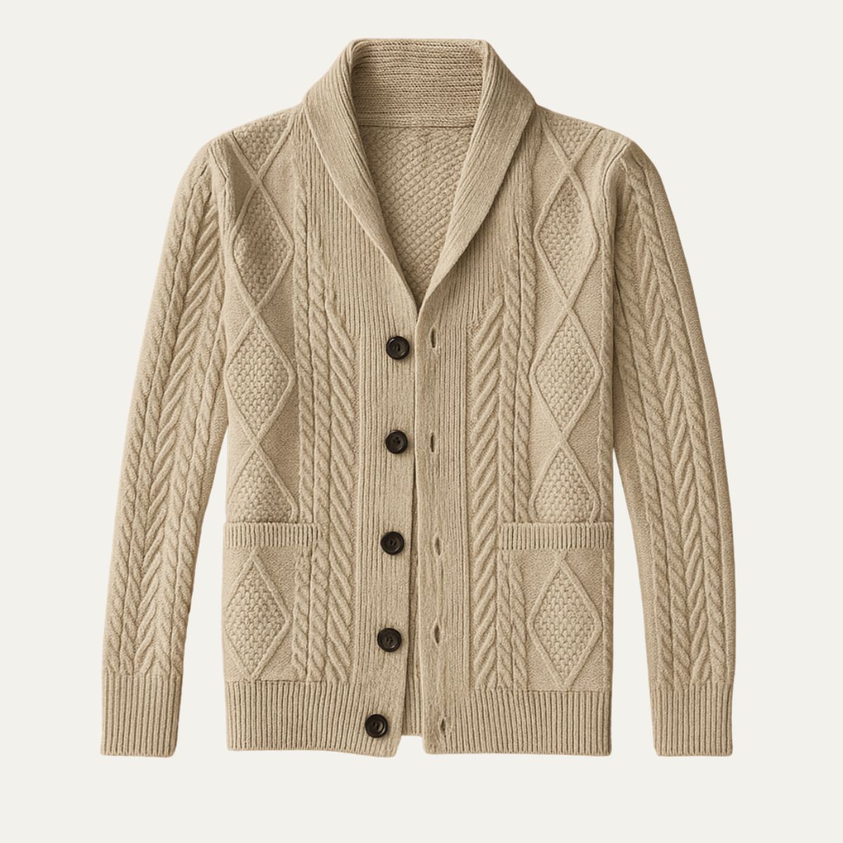 MANSSINO™ | Button-Front Cardigan