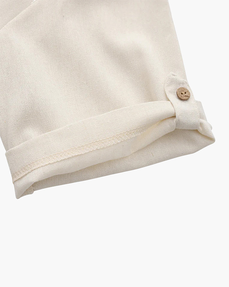 MANSSINO™ | Linen polo shirt