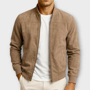 MANSSINO™ | Suede Bomber Jacket