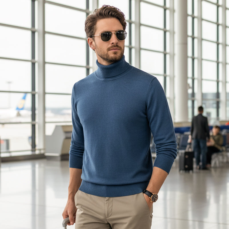 MANSSINO™ | Men's Solid-Color Premium Turtleneck Sweater