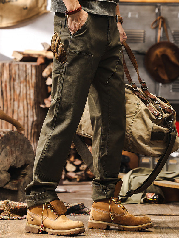 MANSSINO™ | Mens Cotton Utility Trousers