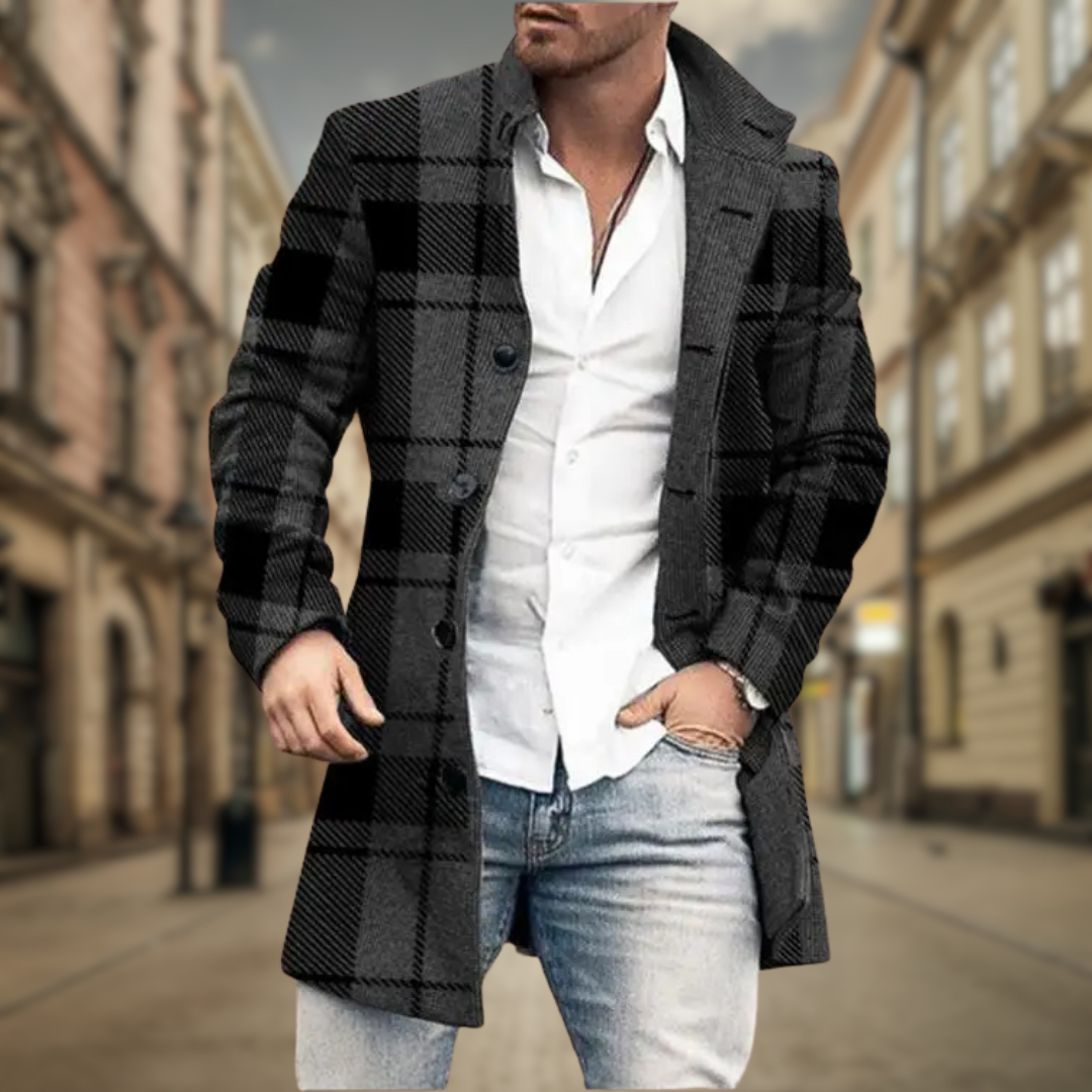 MANSSINO™ | Men's Tailored Wool Coat