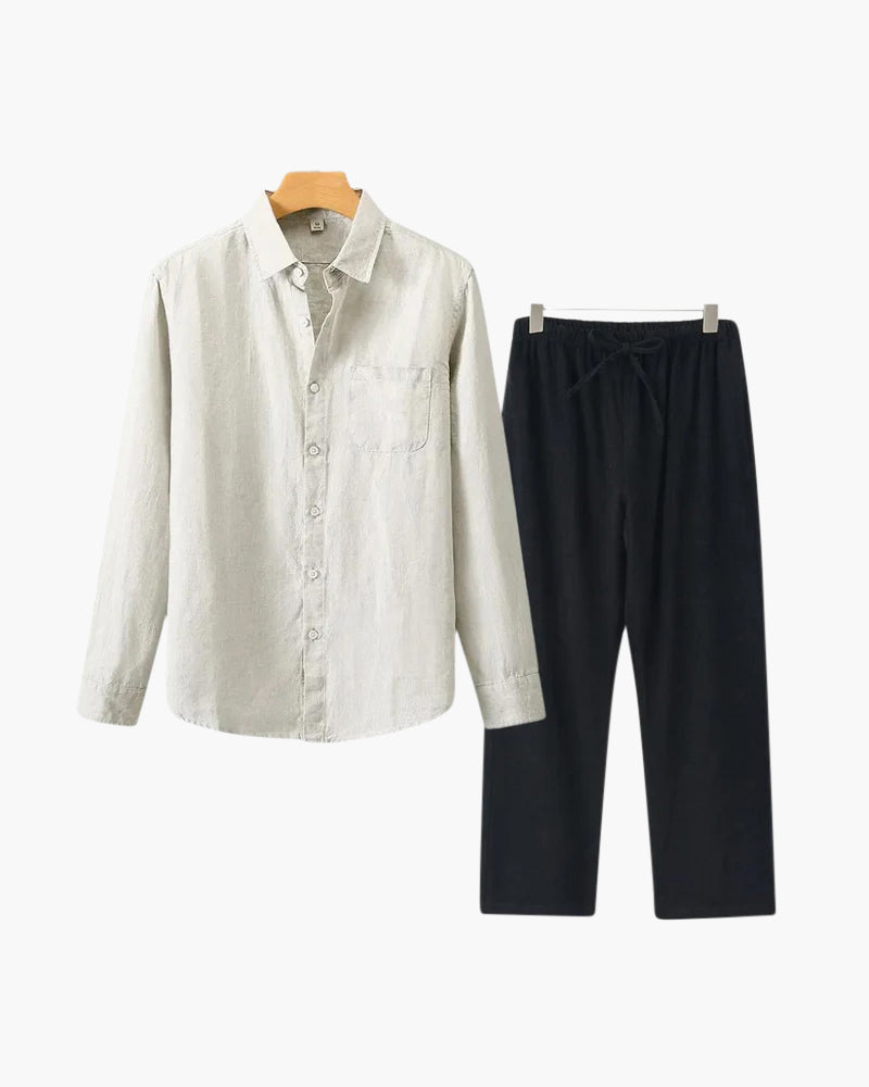 MANSSINO™ | Long-sleeve linen set