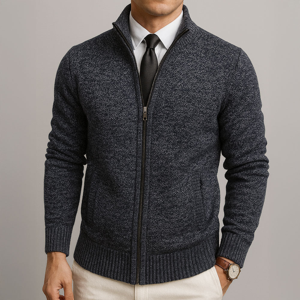 MANSSINO™ | Tailored Merino Blend Cardigan