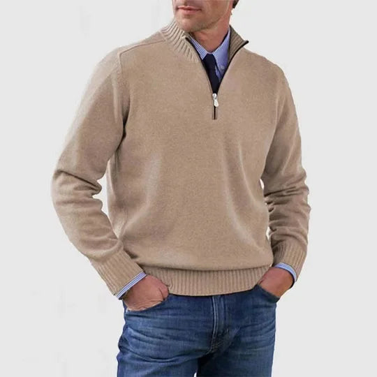 MANSSINO™ | Anti-Pill Mid-Zip Knit