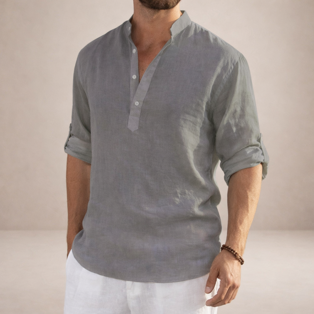 MANSSINO™ | Stand Collar Shirt