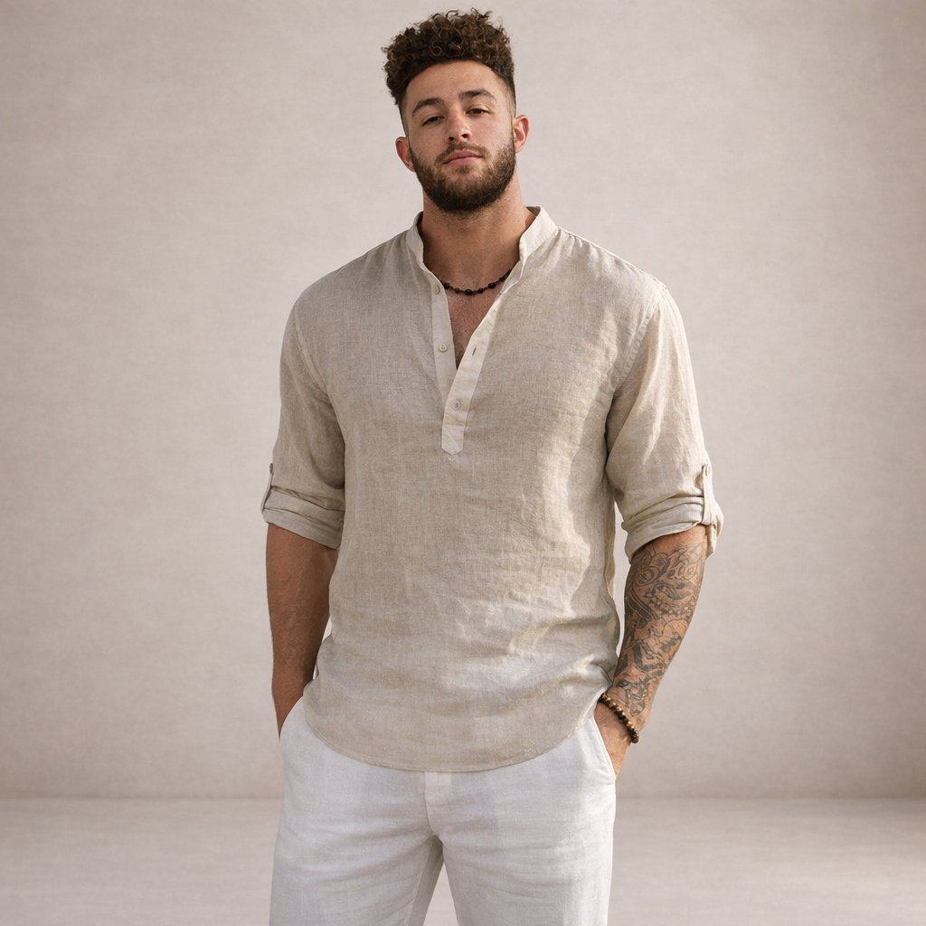 MANSSINO™ | Stand Collar Shirt