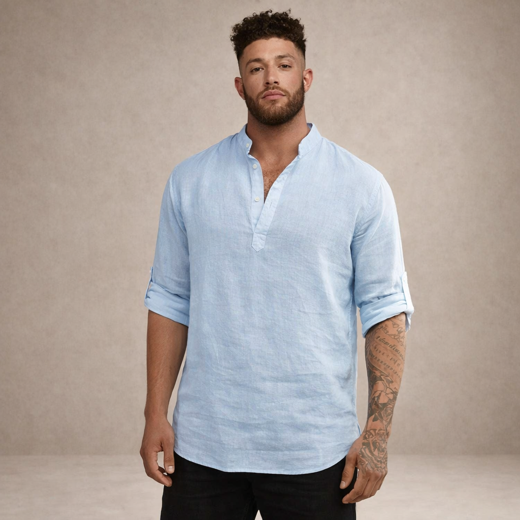 MANSSINO™ | Stand Collar Shirt