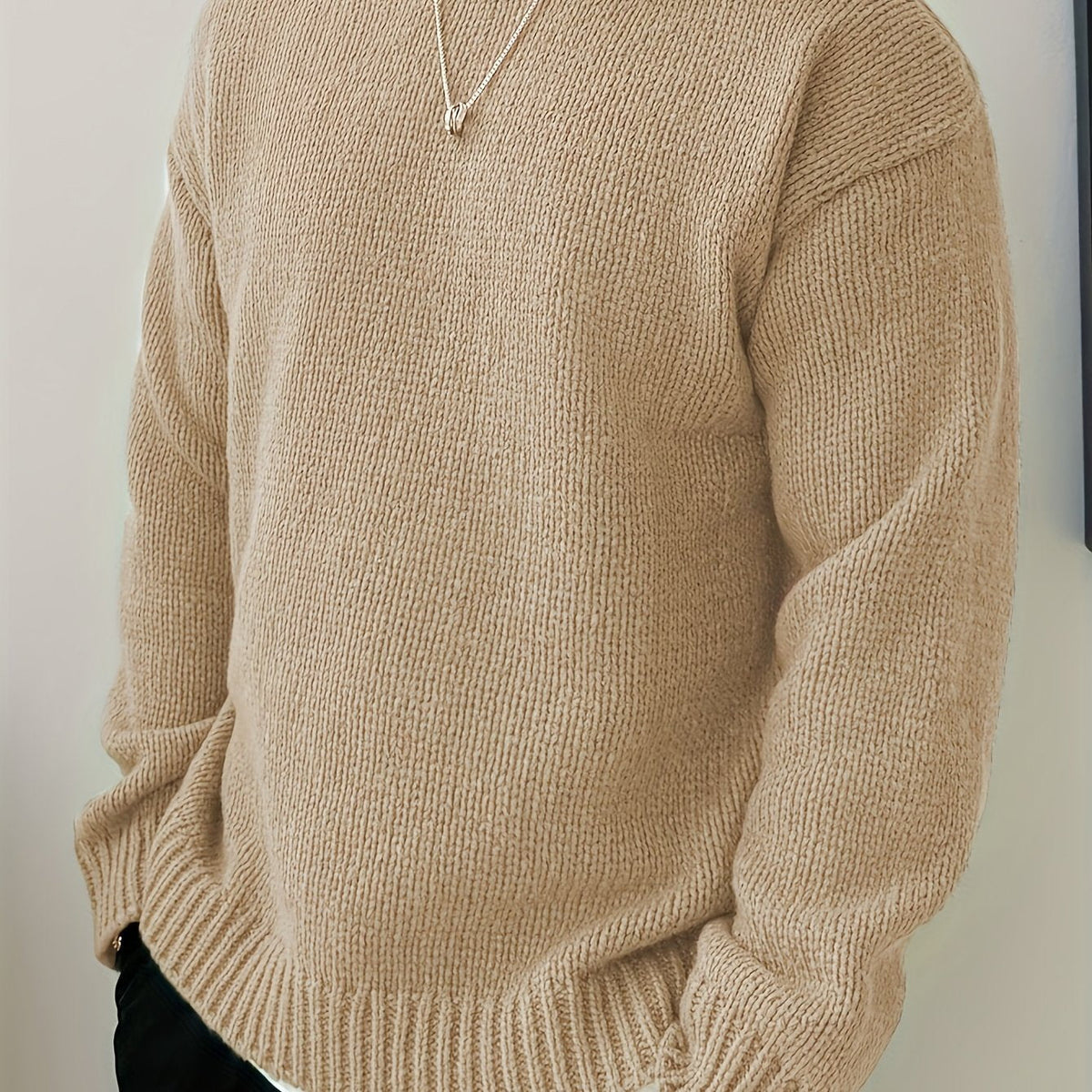 MANSSINO™ | MEN'S CREW-NECK KNIT SWEATER