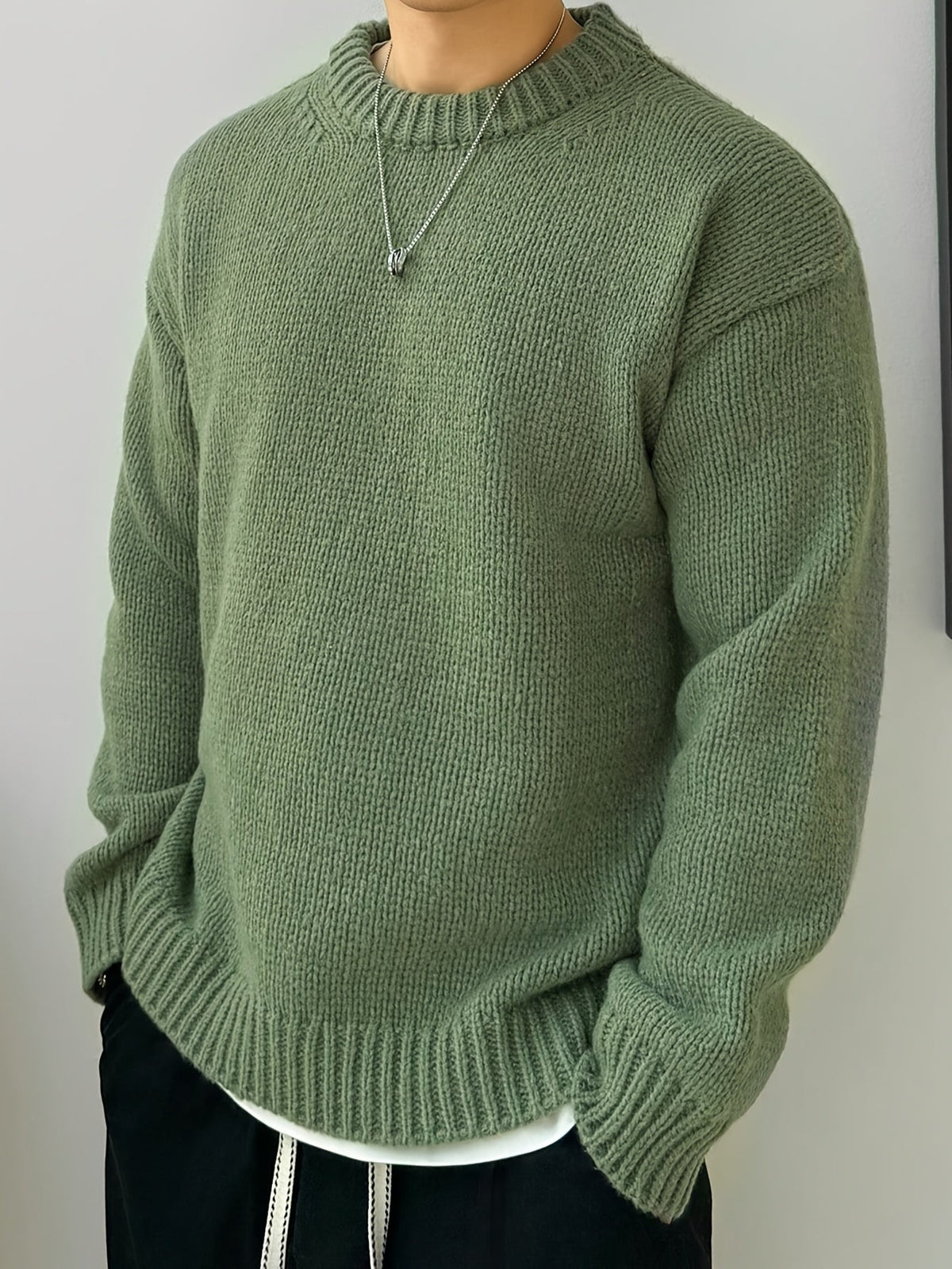 MANSSINO™ | MEN'S CREW-NECK KNIT SWEATER