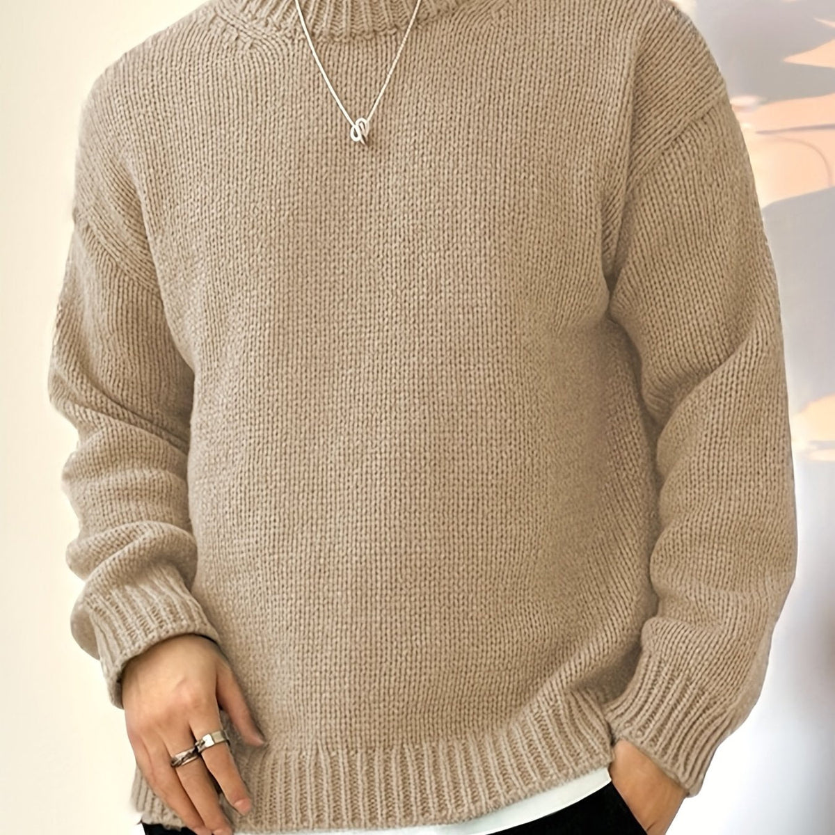MANSSINO™ | MEN'S CREW-NECK KNIT SWEATER