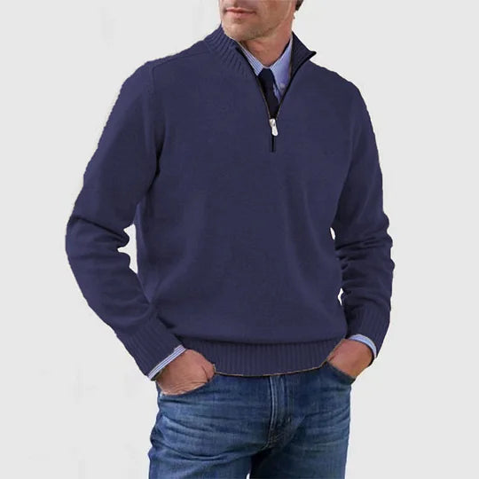 MANSSINO™ | Anti-Pill Mid-Zip Knit